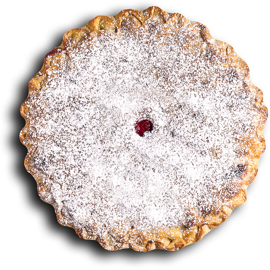 Пирог с яблоком и вишней